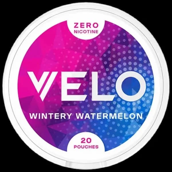 VELO Wintery Watermelon ZERO — безникотиновые паучи со вкусом арбуза и мяты